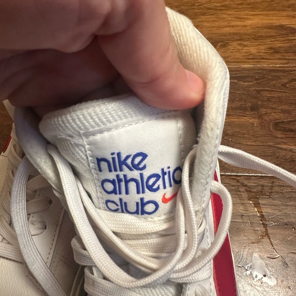 Nike Blazer Mid '77 SE (GS) Big Kids' Shoes White-Gym Red-Grey DH9700-100 Sz 7Y - Picture 5 of 9